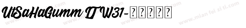 UtSaHaGumm LT W31字体转换